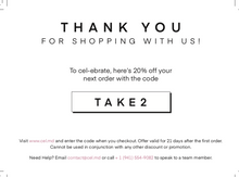Load image into Gallery viewer, 20% DISCOUNT COUPON (*NEW* OTP customers)
